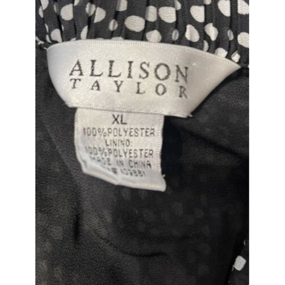 Allison Taylor Women Black Skirt SZ XL Knee Length Flowy Stretch - Picture 8 of 8